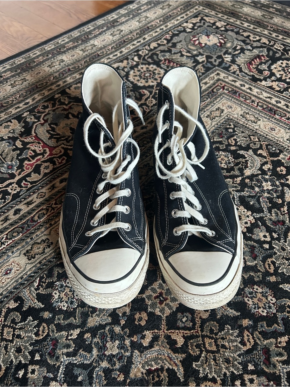 Converse Black and White High-Top Sneakers - Men